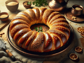Trải nghiệm độ giòn thú vị và hương vị phong phú của chiếc bánh mì sesame Jerusalem truyền thống, hoàn hảo cho bất kỳ bữa ăn hoặc bữa ăn nhẹ nào. Bảo quản trong hộp kín khí ở nhiệt độ phòng tối đa 3 ngày. Hâm nóng trong lò để có kết cấu tốt nhất.